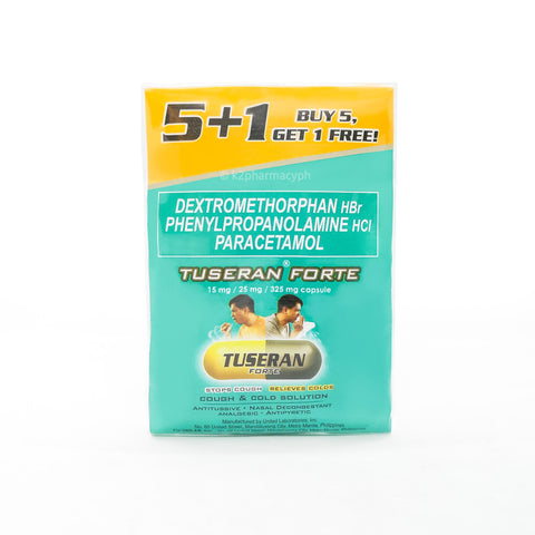 Tuseran® Forte Capsule Dextromethorphan HBr Phenylpropanolamine HCI Paracetamol