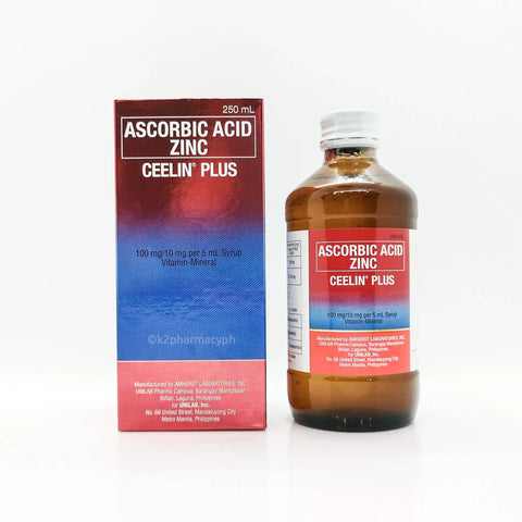 Ceelin® Plus Syrup Apple Flavor 250mL Unilab