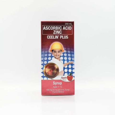 Ceelin® Plus Syrup Apple Flavor 250mL Unilab