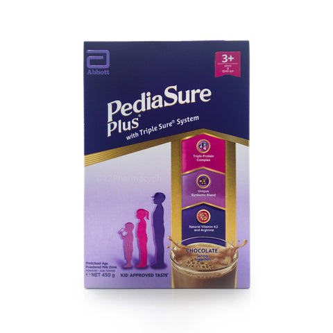 PediaSure Plus® with Triple Sure® System PreSchool Age Powdered Milk Drink Chocolate Flavor 450g