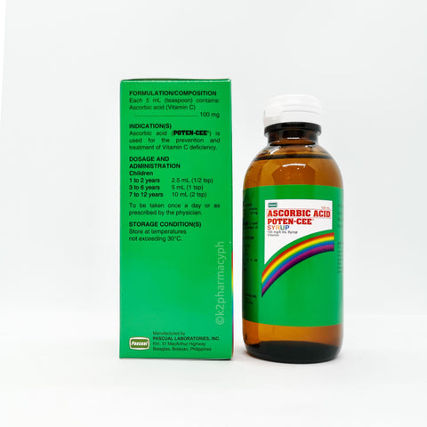 Poten-Cee® 100 mg/5 mL Syrup Orange Flavor 120mL