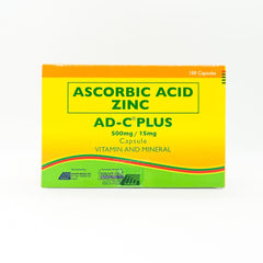 AD-C® Plus Ascorbic Acid Zinc 500mg Capsule