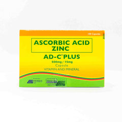 AD-C® Plus Ascorbic Acid Zinc 500mg Capsule