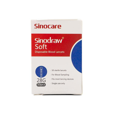 Sinocare Sinodraw® Soft Twist Lancets 50s