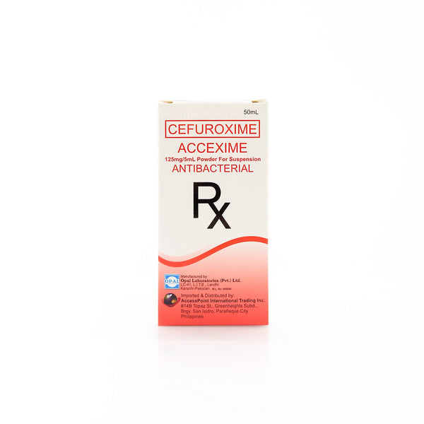 Accexime Cefuroxime 125mg/5mL Suspension 50mL