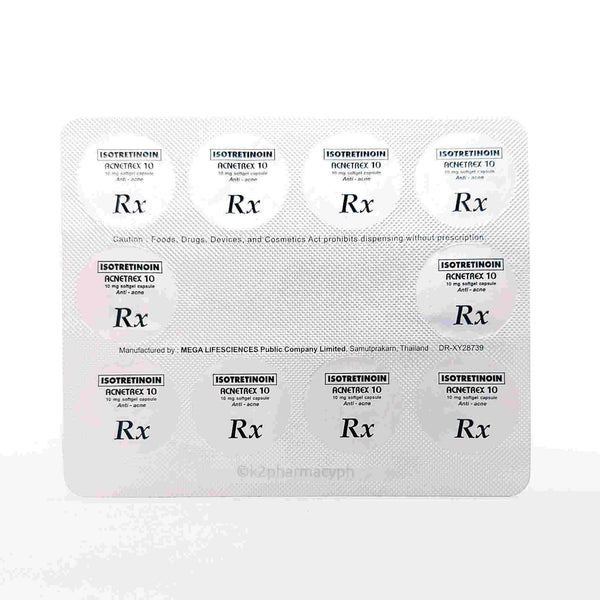 Acnetrex 10 Isotretinoin 10mg Capsule