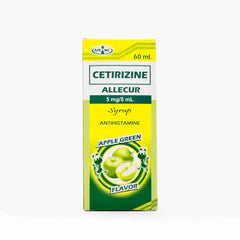 Allecur Cetirizine Syrup 5mg 60ml Apple