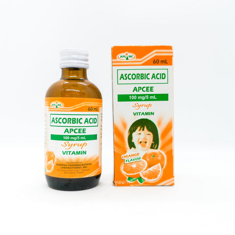 Apcee Kid's Ascorbic Acid 100mg/5mL Orange Syrup 60mL