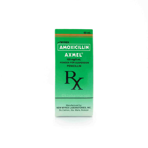 Axmel® Amoxicillin 125mg/5mL Suspension 60mL
