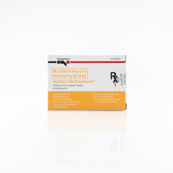 Bio Azithro Azithro-Natrapharm® 500mg Tablets Box of 3s