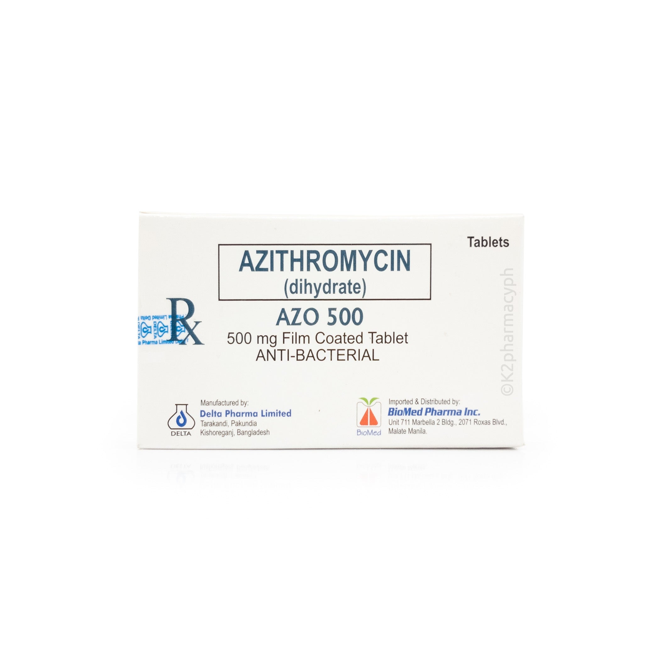 All / Azo 500 Azithromycin 500mg Tablets