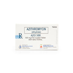 Azo 500 Azithromycin 500mg Tablets