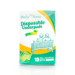 Baby Anne Disposable Underpads 60 x 90cm