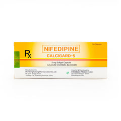 Calcigard-5 Nifedipine 5mg Softgel Capsule