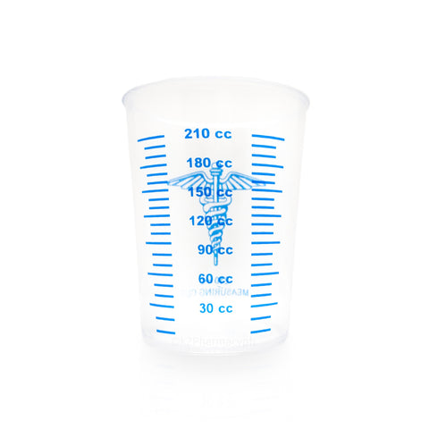 Calibrated Plastic Glass 210mL