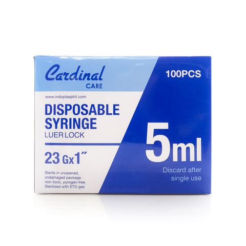 Cardinal Care Disposable Syringe Luer Lock 231Gx1" 5mL