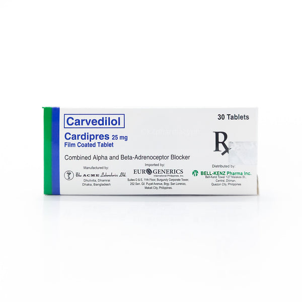 Cardipres Carvedilol 
 25mg Tablets