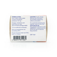 Cataflam® Diclofenac Potassium Tablet 50mg  Sugar-coated