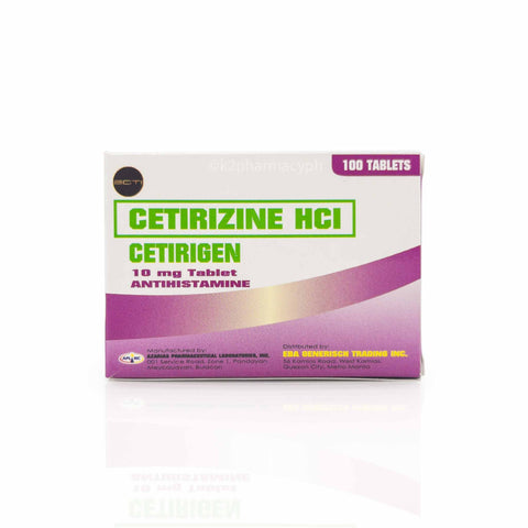 Cetirigen Ceterizine HCI 10mg Tablet