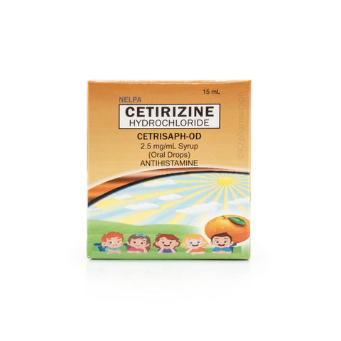 Cetrisaph-OD Cetirizine HCl Oral Drops 2.5mg/mL 15 mL