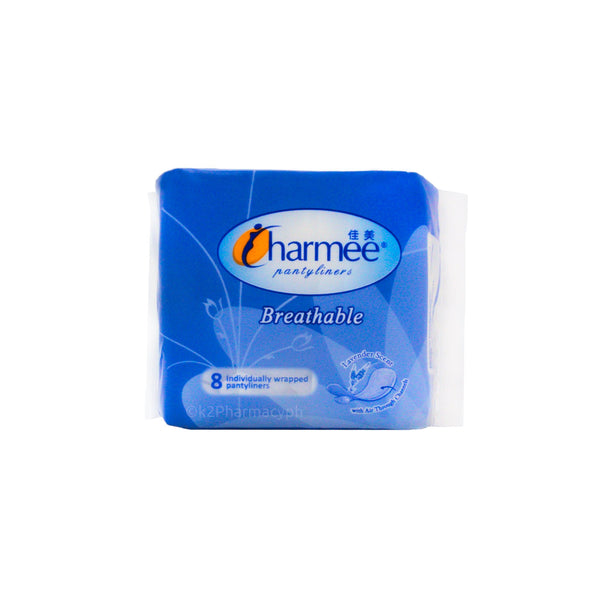 Charmee® Breathable Lavender Scent Pantyliners 8s