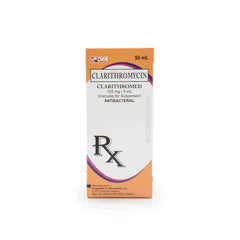 Clarithromed Clarithromycin 125mg/5mL Suspension 50mL