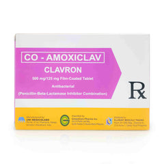 Clavron Co-Amoxiclav 500 mg/125 mg Film-Coated Tablet