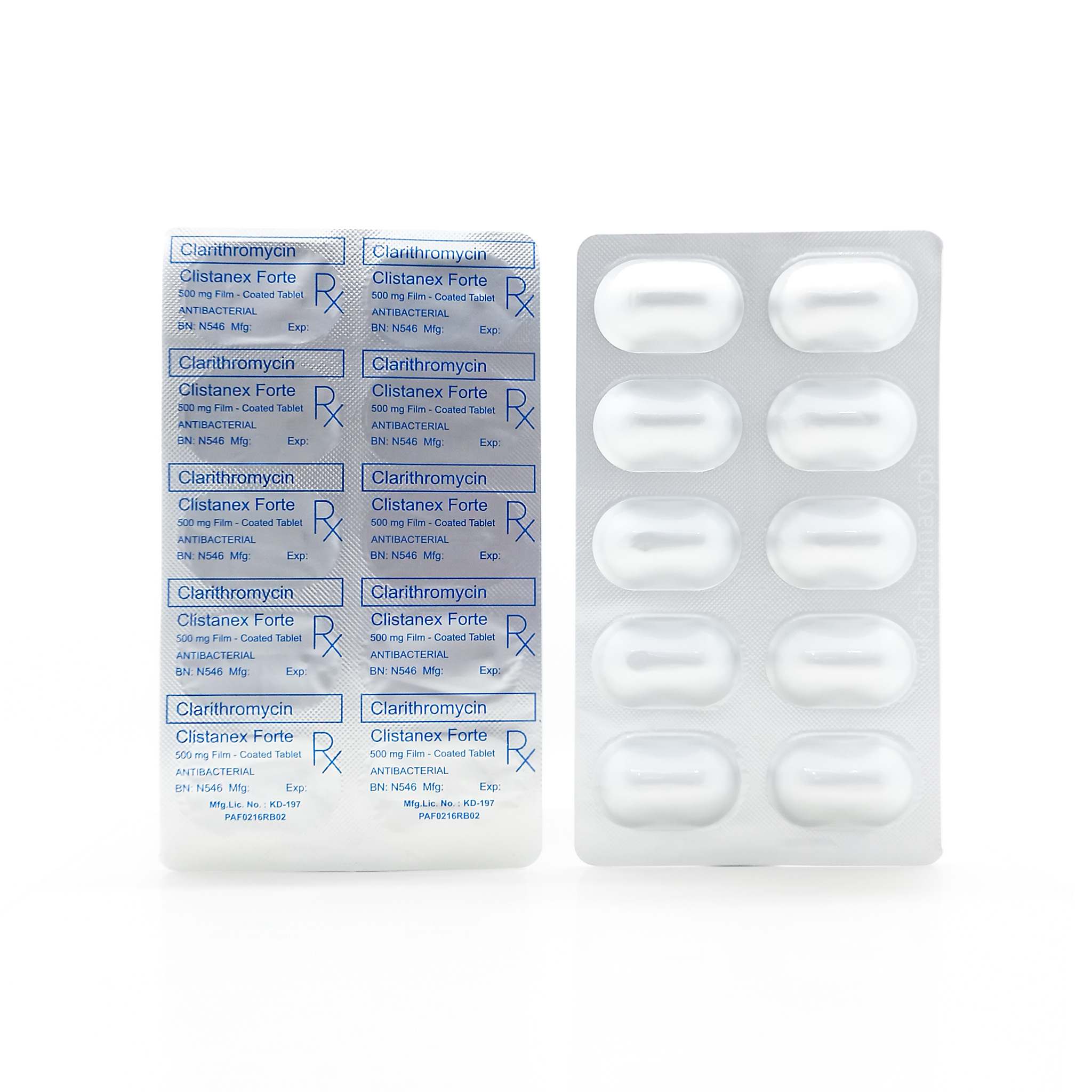 Clistanex Forte Clarithromycin 500mg Tablets