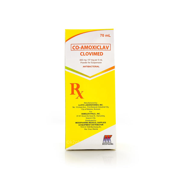 Clovimed Co-Amoxiclav 400mg/57mg Suspension 70mL