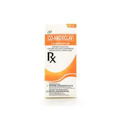 Co-Amoxisaph-250 250mg/62.5mg Co Amoxiclav Suspension 60mL