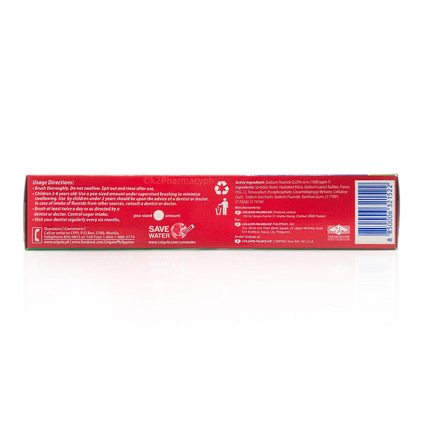 Colgate Toothpaste Composition Colgate Toothpaste Triple Action Ingredients