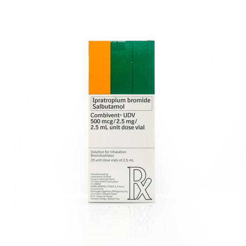 Combivent® UDV 500mcg/2.5ml/2.5ml Unit Dose Vial