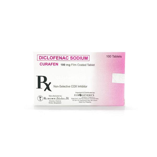 Curafen Diclofenac Sodium 100mg Tablets