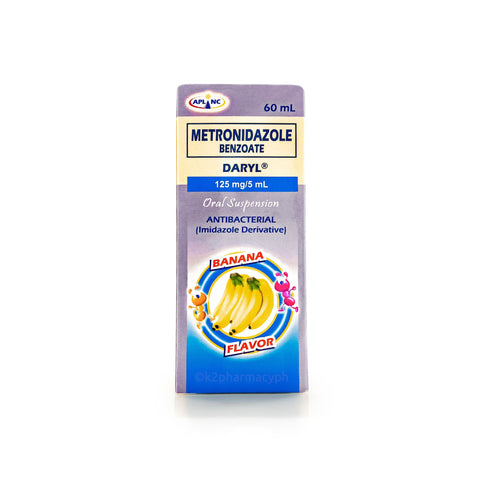 Daryl® 125mg/mL Metronidazole Benzoate Banana Flavor Suspension 60mL