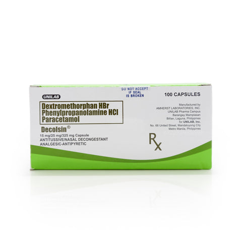 Decolsin® 15mg/25mg/325mg Capsule