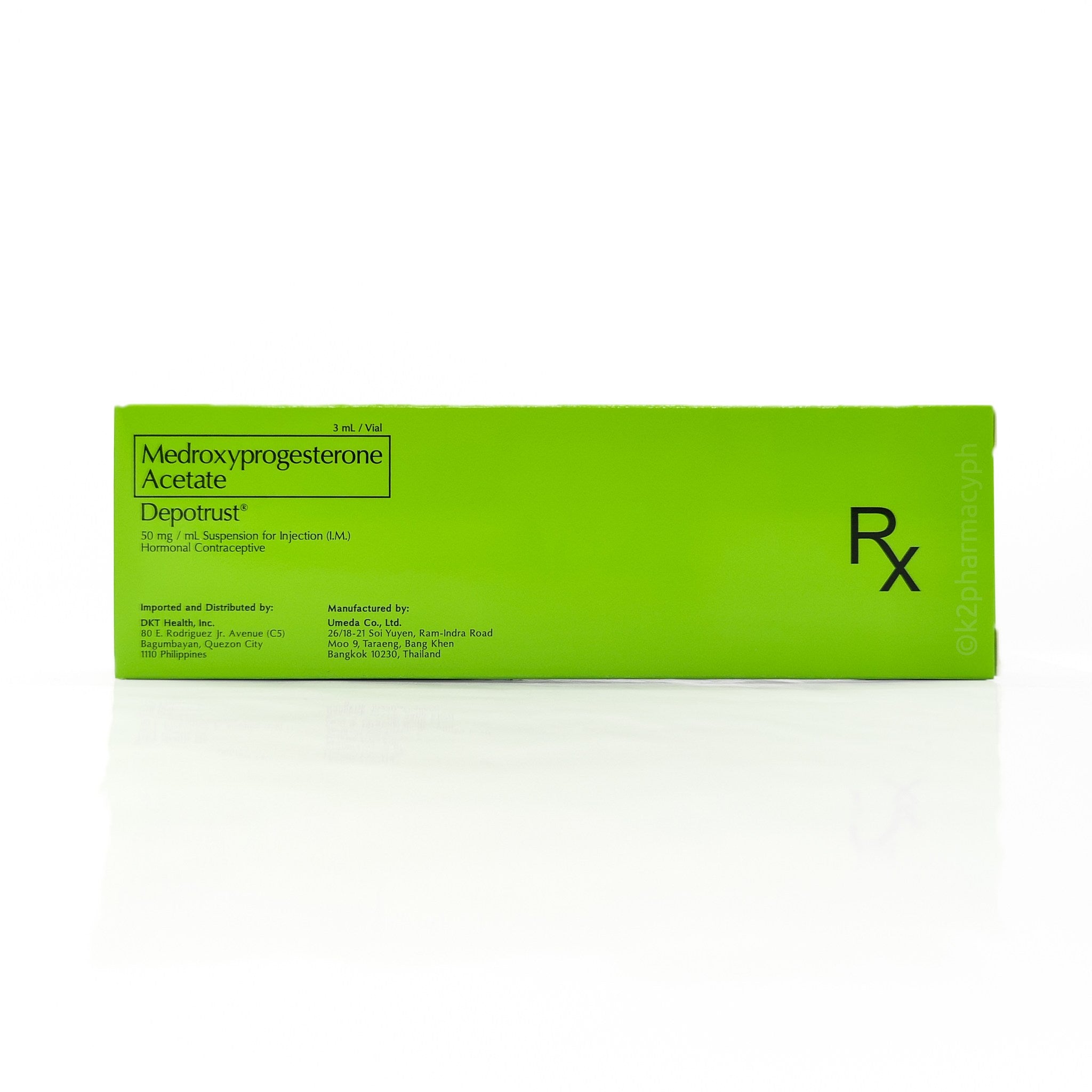 Depotrust Injectable Side Effect Depotrust® 50mg/ml Suspension for Injection Vial 3 mL