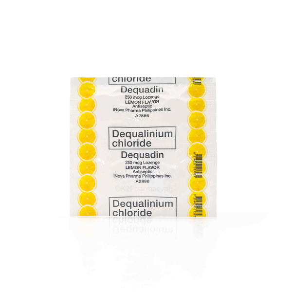 Dequadine 250mcg Lozenge Lemon