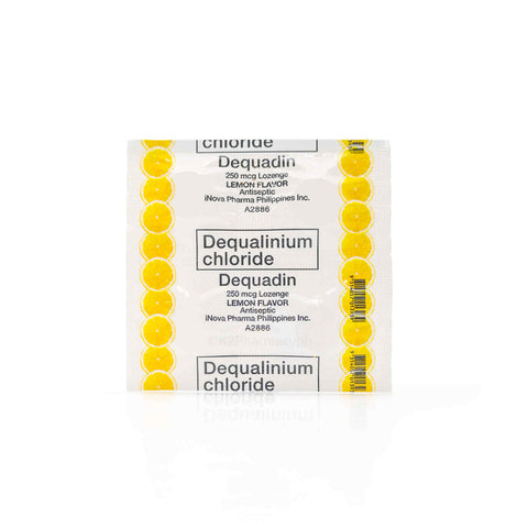 Dequadine 250mcg Lozenge Lemon