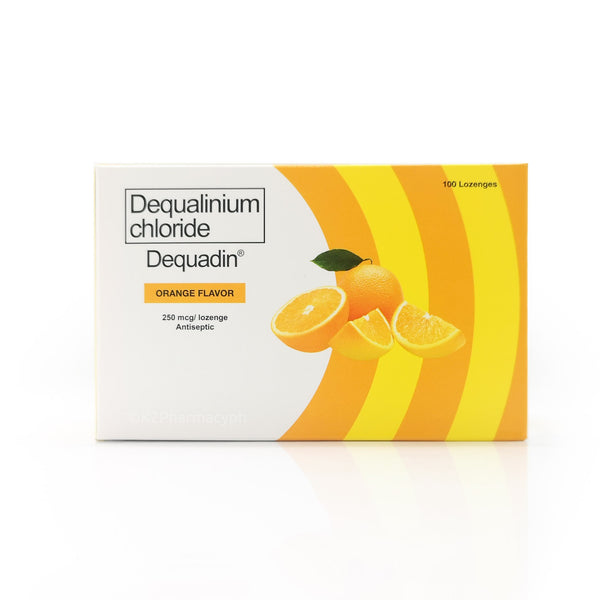 Dequadine 250mcg Lozenge Orange