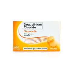 Dequadine 250mcg Lozenge Orange