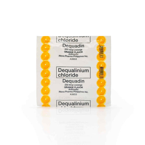 Dequadine 250mcg Lozenge Orange