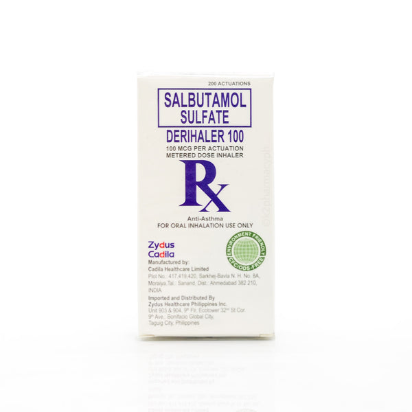 Derihaler 100 Salbutamol Sulfate 
200 Actuation