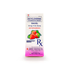 Diaciel Dicycloverine HCI 10mg/5mL 60  mL Strawberry Sryup