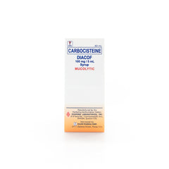 Diacof 100mg/5ml Carbocisteine Orange Syrup 60mL