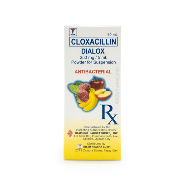 Dialox Cloxacillin 250mg/5mL Suspension 60mL