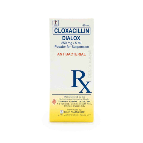 Dialox Cloxacillin 250mg/5mL Suspension 60mL