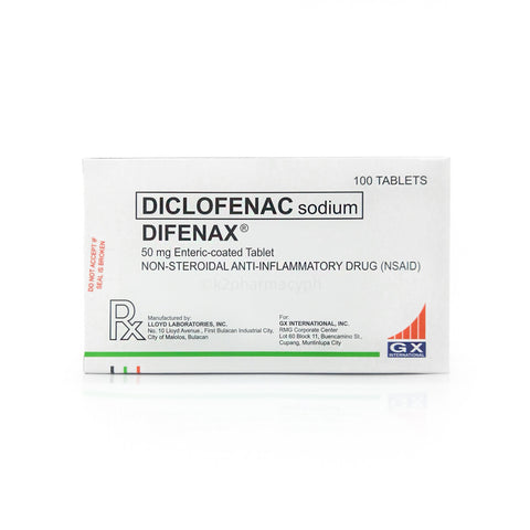 Difenax® 50mg Enteric-Coated Tablet