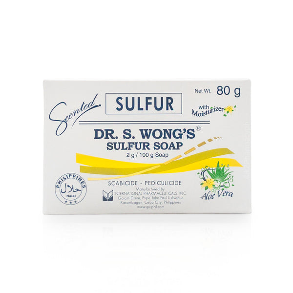 Dr. S. Wong's Sulfur Soap With Moisturizer Aloe Vera Soap 80g