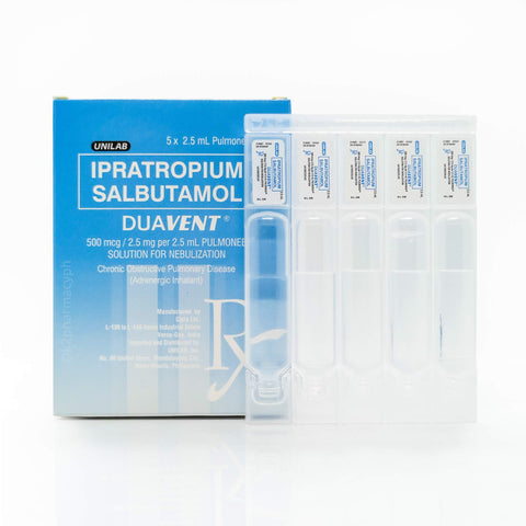 Duavent® Ipratropium Salbutamol Pulmoneb® Solution for Nebulization 500mcg/2.5mg per 2.5mL