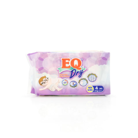 EQ® Dry Disposable Baby Diapers Newborn 4s